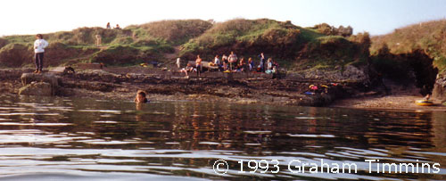 Waiting for the dolphin to come in – a typical summer evening in 1993